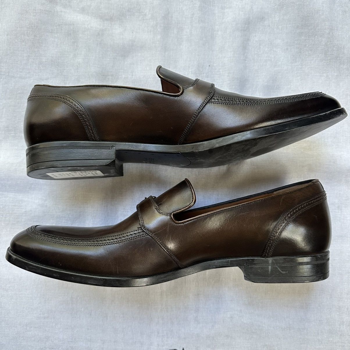 Bally New Bally $975 Lavoli Brown Leather Slip On Loafers 10D Size US 10 / EU 43 - 2 Thumbnail