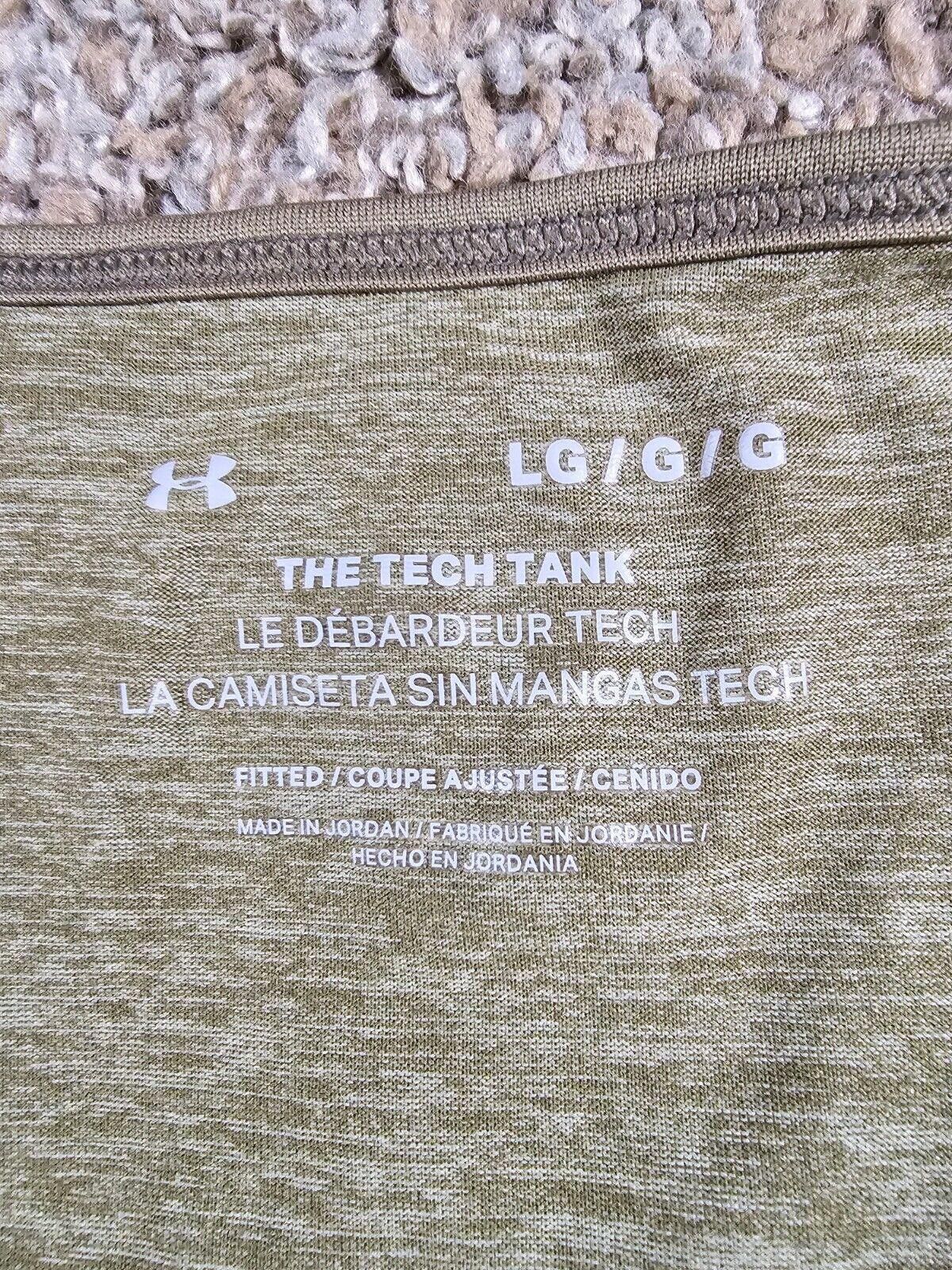 Under Armour Under Armour The Tech Tank Shirt Mens L Green Fitted Gym Size US L / EU 52-54 / 3 - 3 Thumbnail