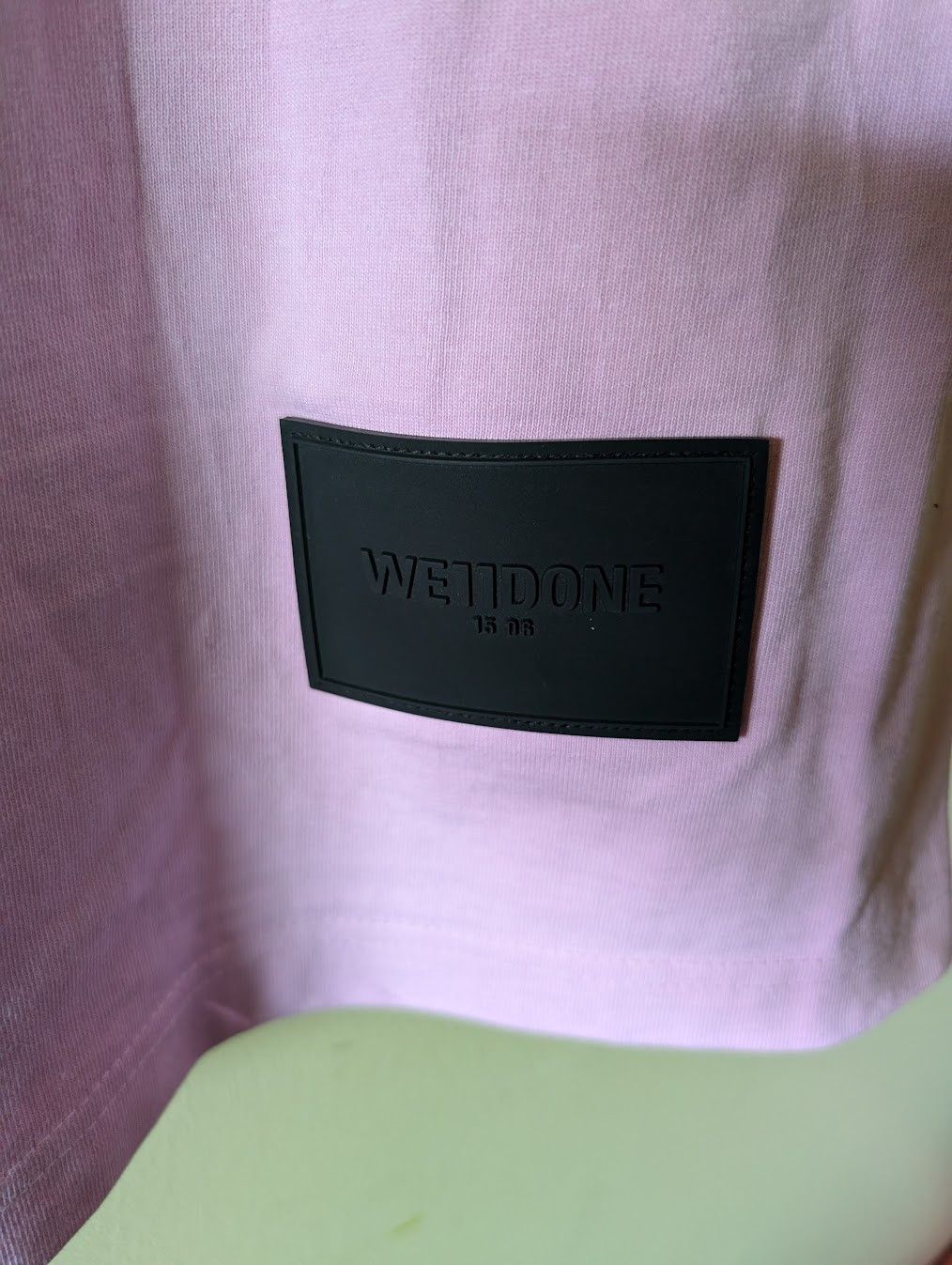 WE11DONE We11Done Pink Oversized Multiple Logo T Shirt Size US XL / EU 56 / 4 - 3 Thumbnail