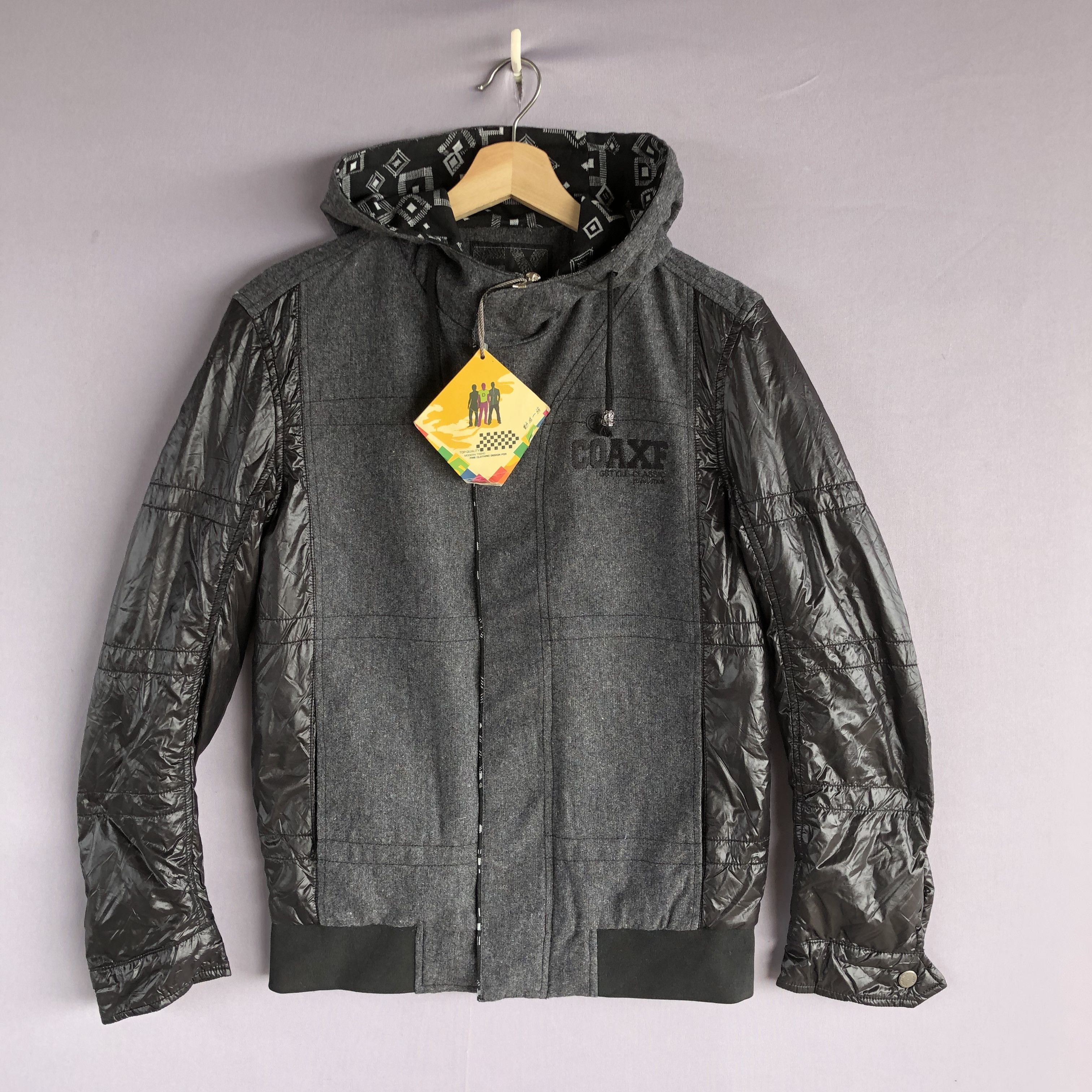 Japanese Brand Vintage Coaxe Japanese Zipper Streetwear Hoodie Wool Jacket Size US S / EU 44-46 / 1 - 1 Thumbnail