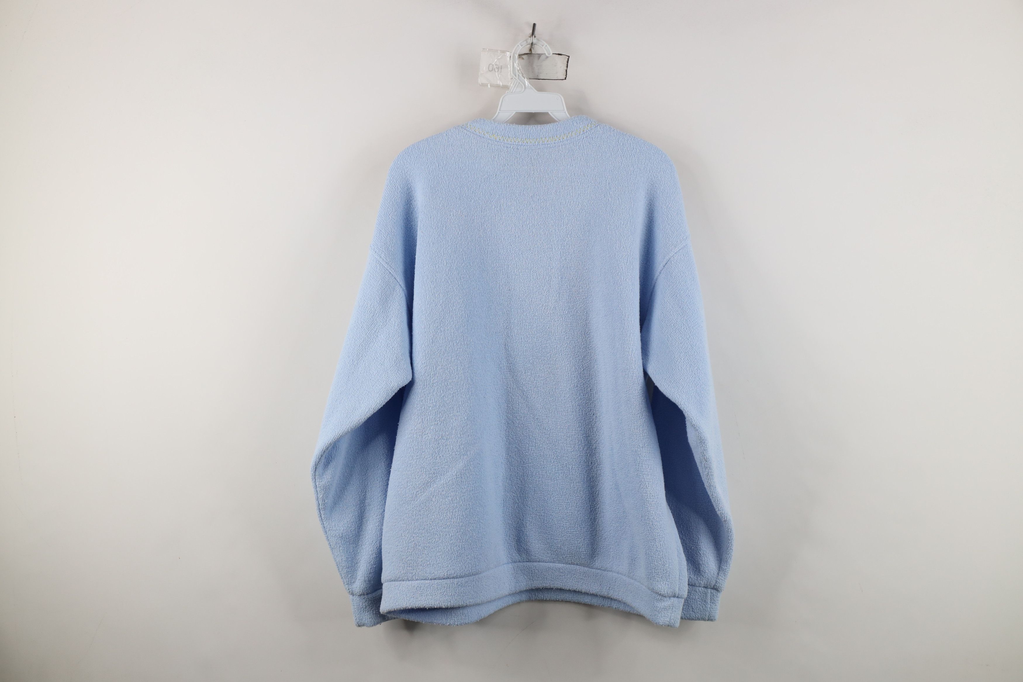 Vintage Vintage 90s Streetwear Butterfly Terry Cloth Sweatshirt USA Size L / US 10 / IT 46 - 14 Thumbnail