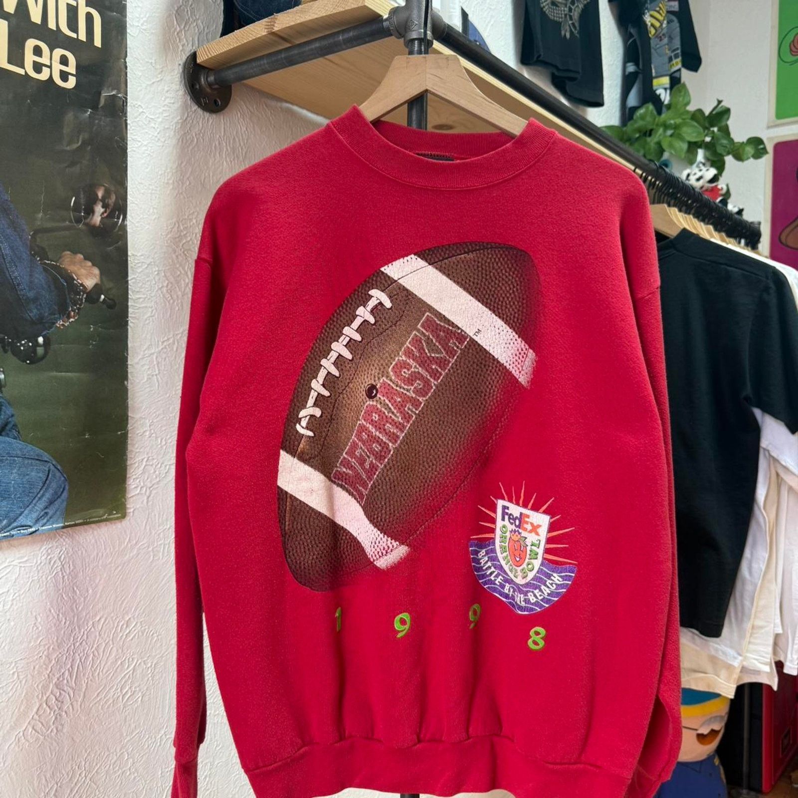 Vintage Vintage 90s Nebraska Huskers FedEx Orange Bowl Crewneck Size US XL / EU 56 / 4 - 1 Thumbnail
