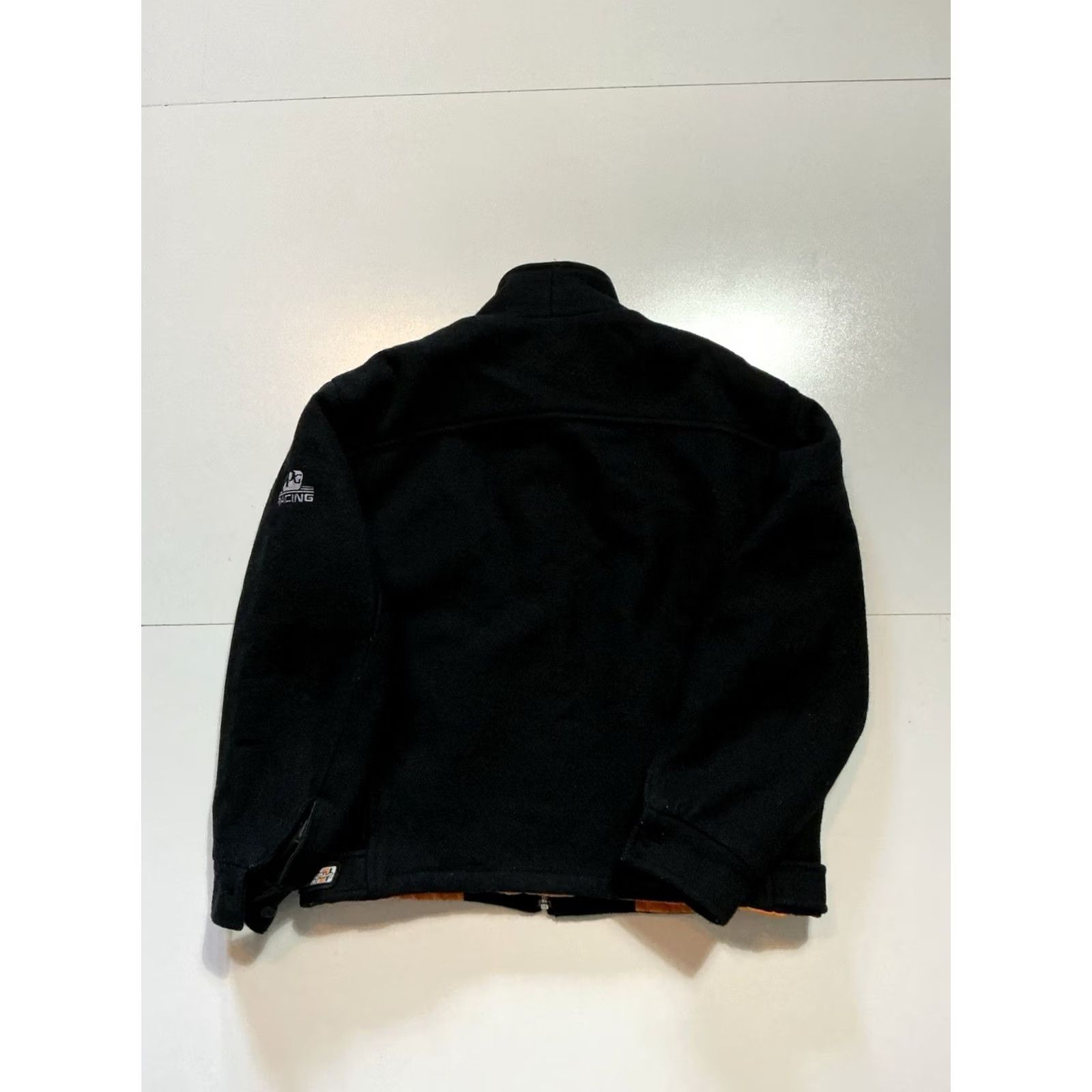 Vintage VINTAGE Troy Lee Designs PPG Racing Black Wool Full Zip Lined Jacket Mens M US Made Bomber Jacket Size US M / EU 48-50 / 2 - 2 Thumbnail