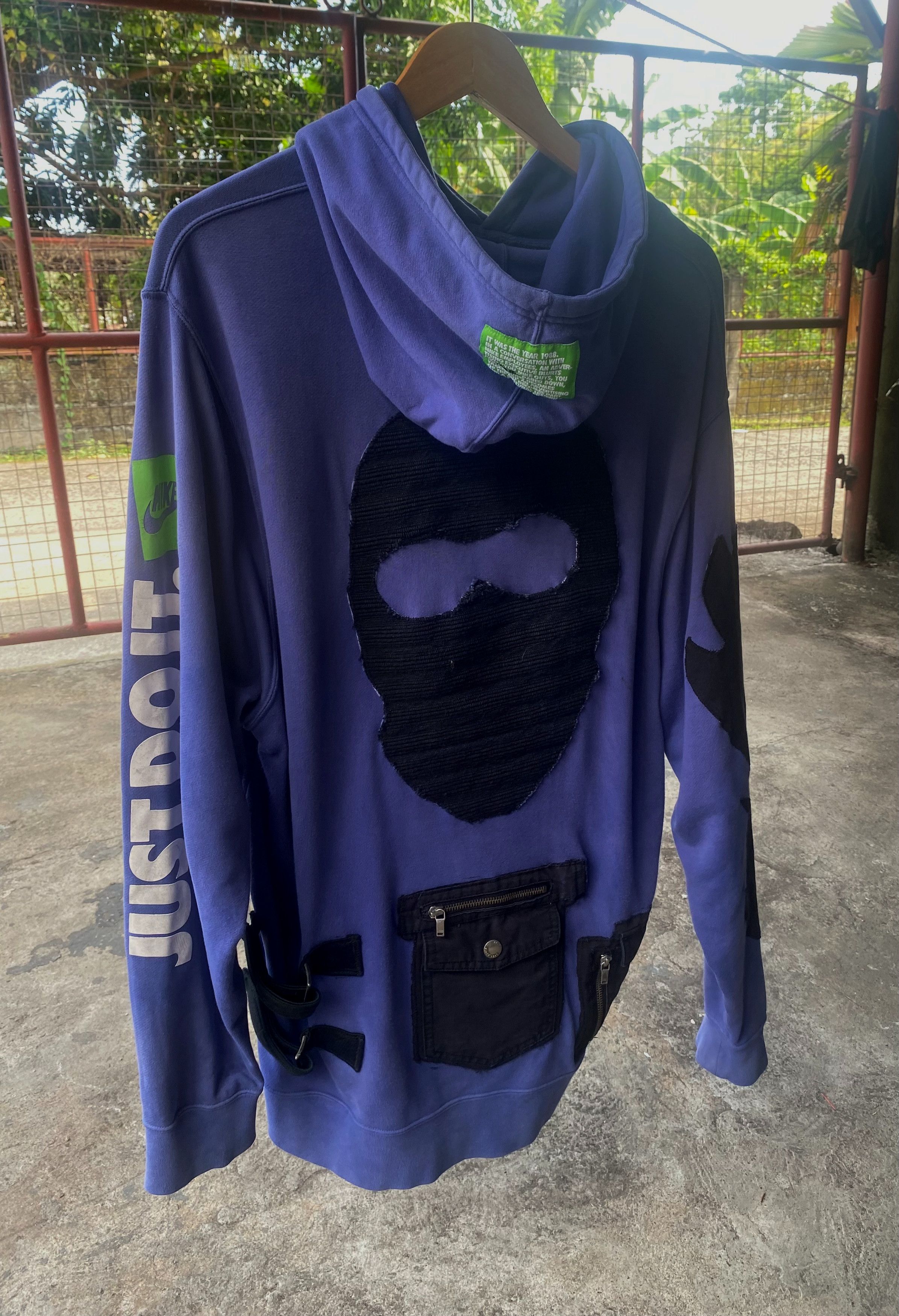 Designer × Nike ( SOLD ) 1 OF 1 REWORKED Y2K NIKE JDI HOODIE Size US XL / EU 56 / 4 - 1 Thumbnail