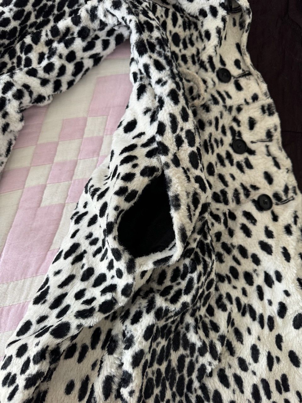 Vintage 1960s Dalmation Print Double Breasted Jacket Size M / US 6-8 / IT 42-44 - 9 Thumbnail