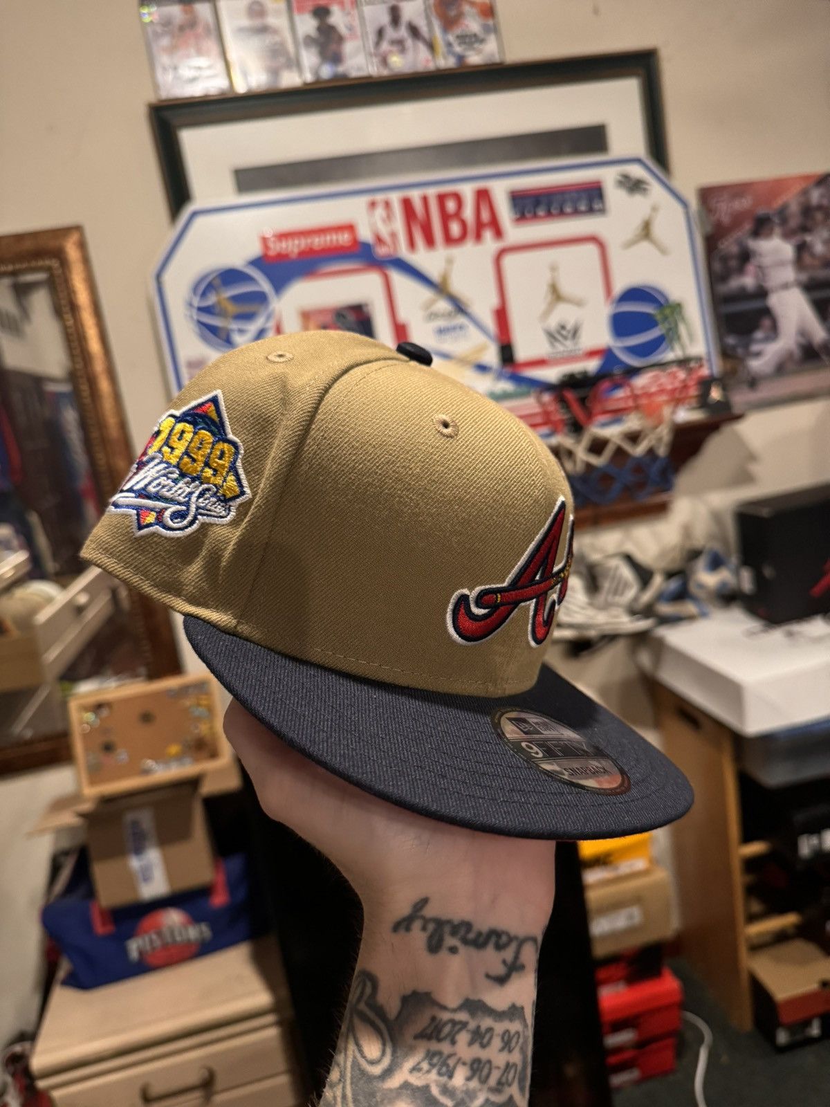 New Era New era 9fifty Atlanta Braves Size ONE SIZE - 2 Thumbnail