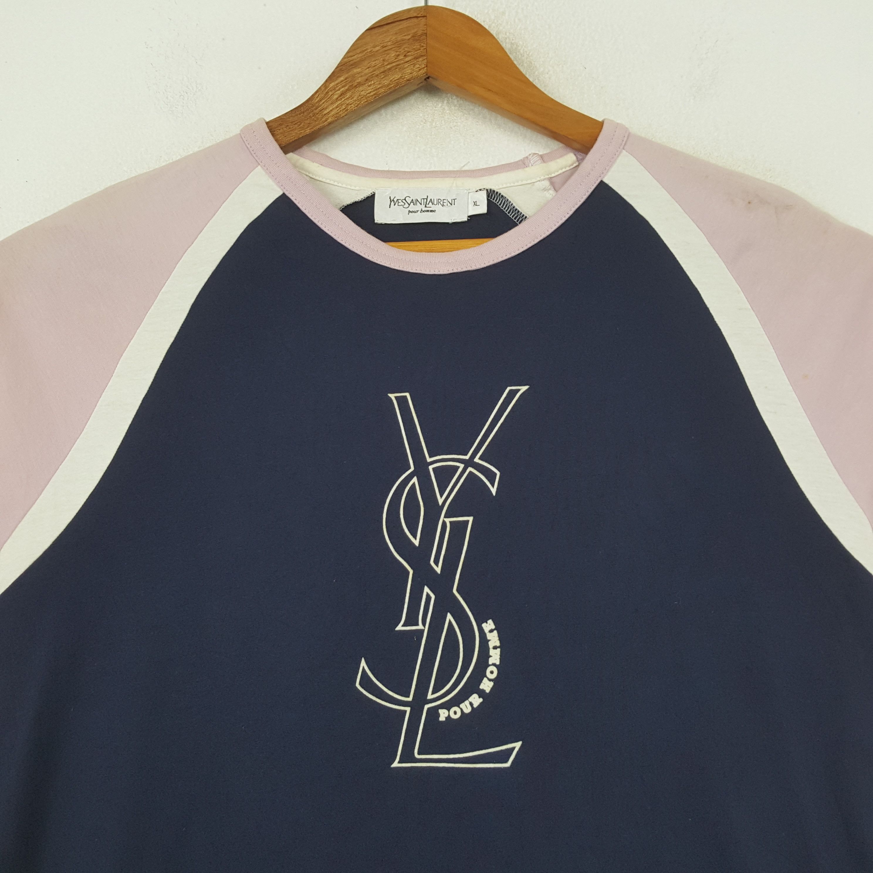 Designer × Vintage × Yves Saint Laurent Vintage Yves Saint Laurent Fashion Brand T-shirt C294N10 Size US L / EU 52-54 / 3 - 2 Thumbnail