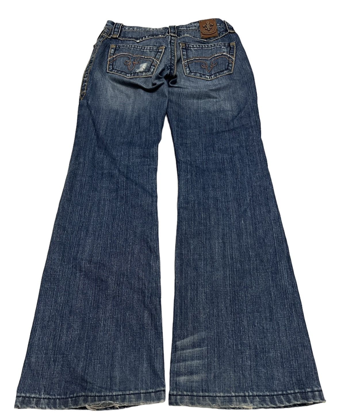 Japanese Brand × Rock Revival ROCK REVIVAL DISTRESSED FLARE JEANS VERY RARE Size US 31 - 2 Thumbnail