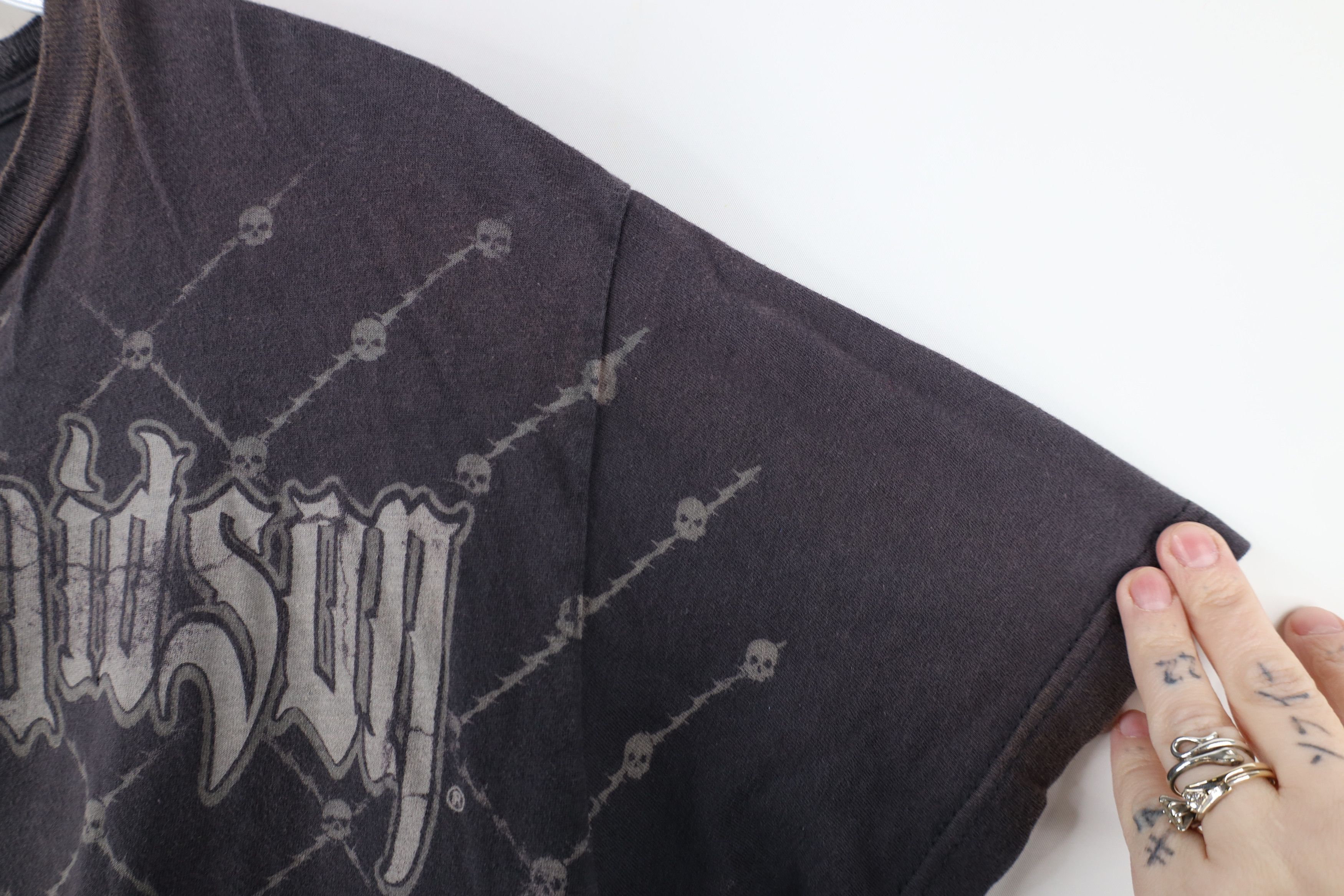 Harley Davidson × Vintage Vintage Y2K Harley Davidson Tribal Skull Barbwire T-Shirt Size US L / EU 52-54 / 3 - 5 Thumbnail