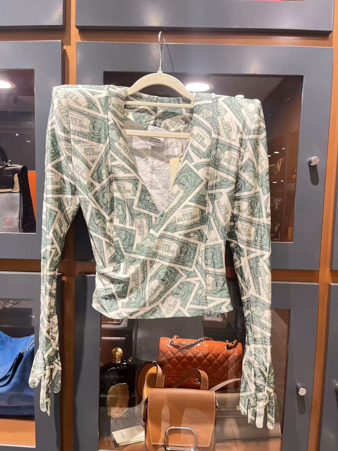 Vetements Vetements Dollar Print Long Sleeve Top - dmc Size US M / EU 48-50 / 2 - 1 Thumbnail