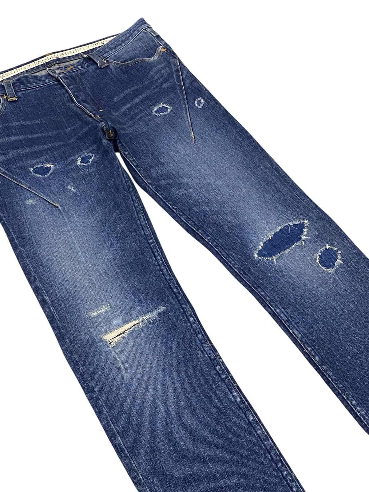 Number (N)ine Number (N)ine Skinny Fit Ripped Distressed Stretchable Jeans Size US 29 - 18 Thumbnail
