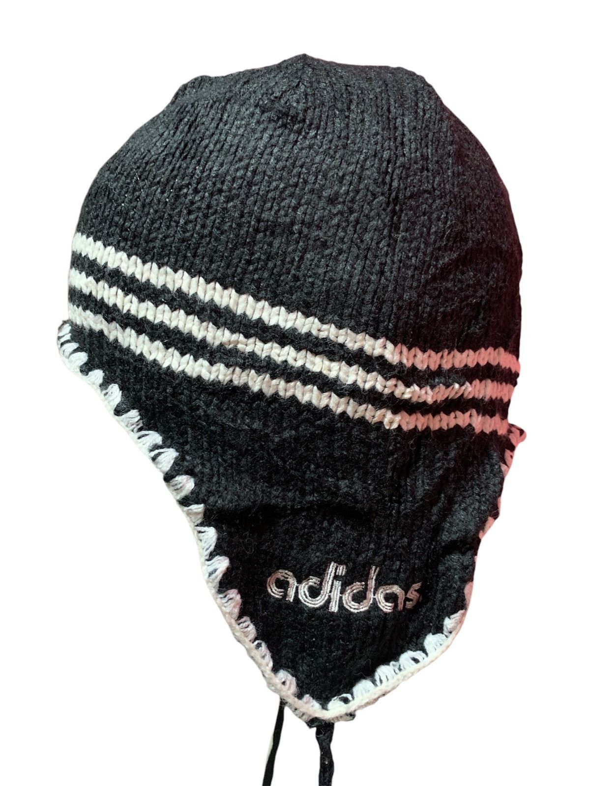 Adidas × Vintage Adidas Beanie Vintage Full Black Size ONE SIZE - 1 Thumbnail