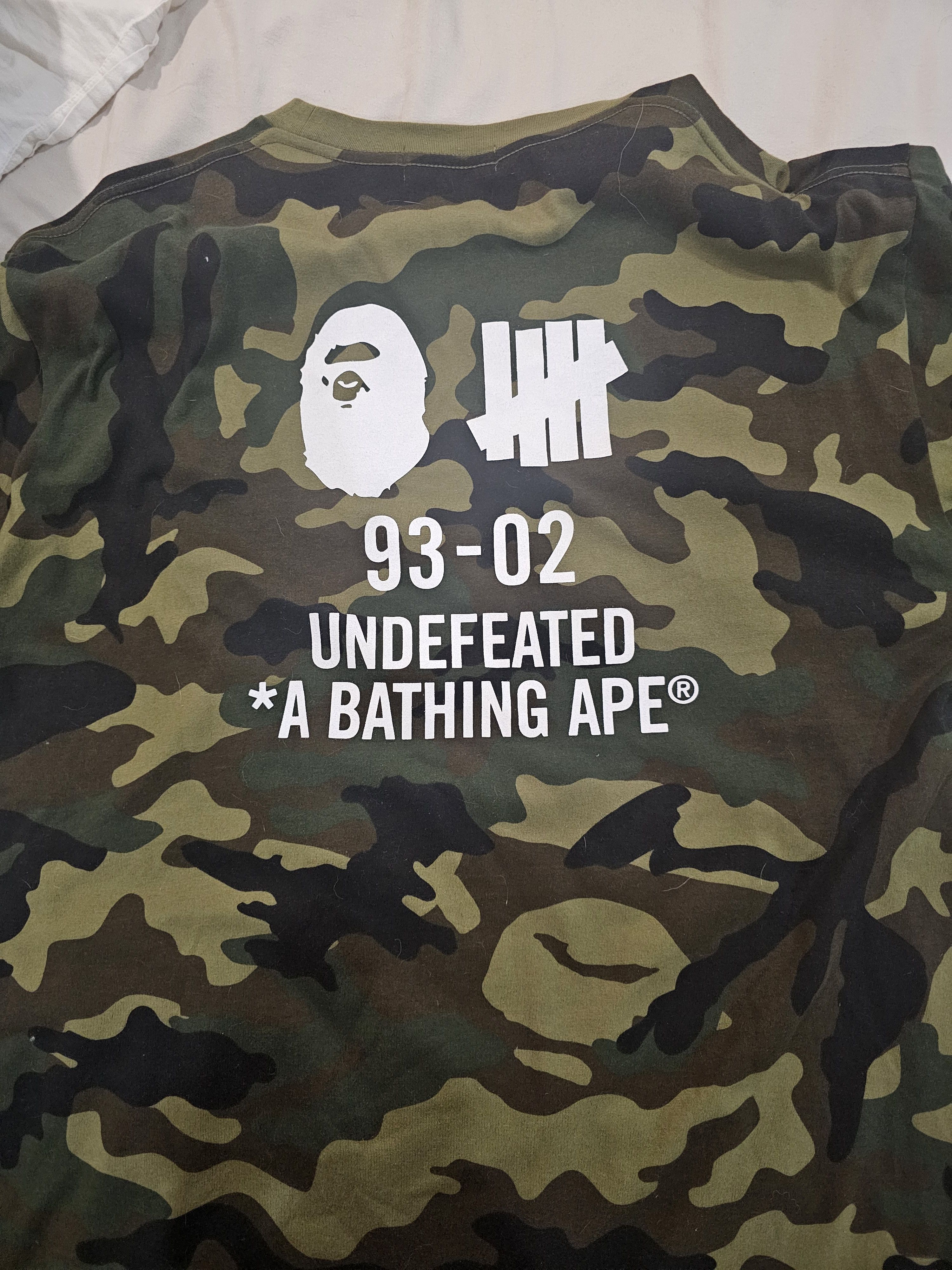 Bape A Bathing Ape Undefeated Camo Shirt Size US XXL / EU 58 / 5 - 2 Thumbnail