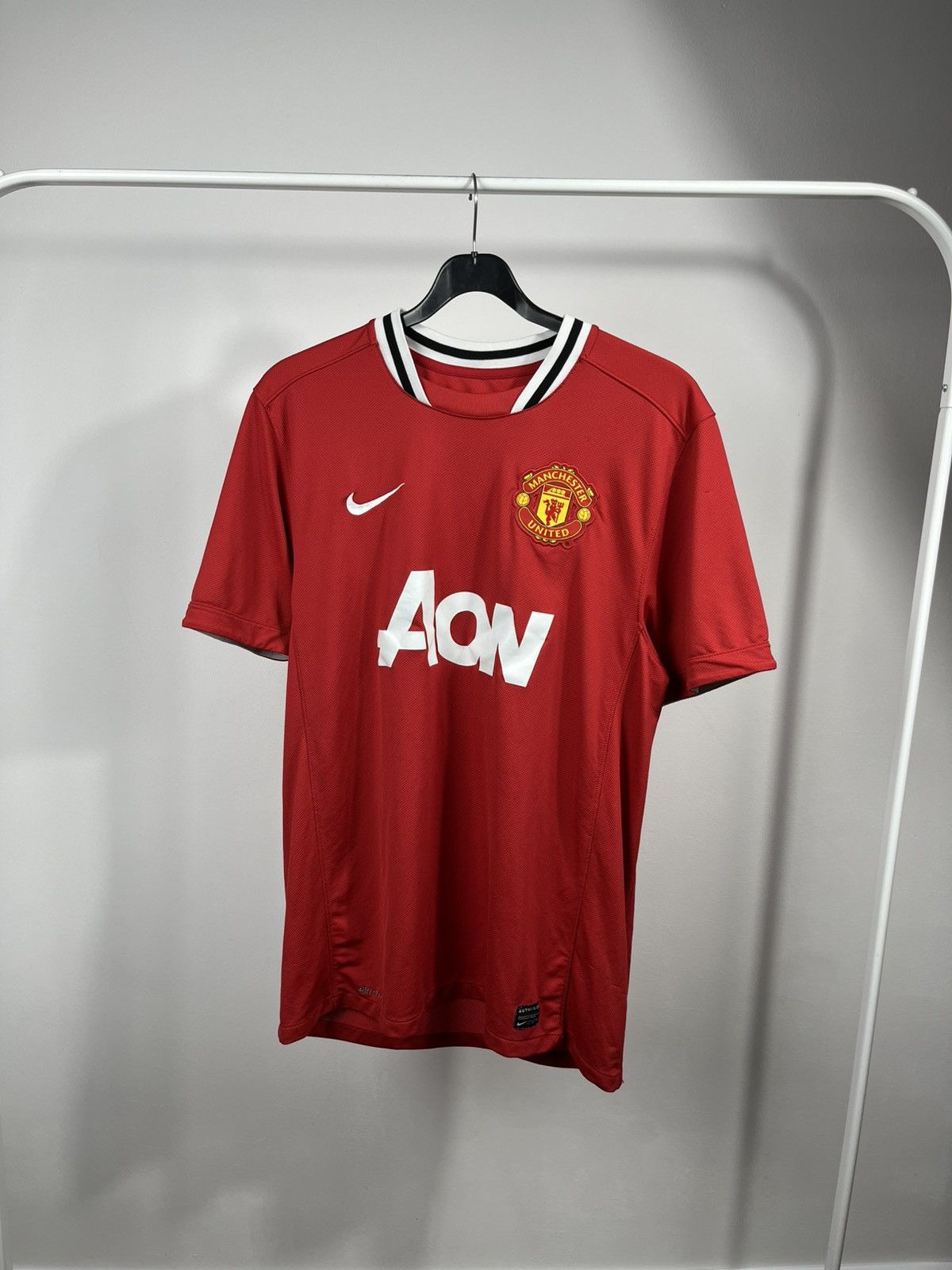 Nike Manchester United Nike Home Jersey 2011 Red AON Dri Fit Size US L / EU 52-54 / 3 - 1 Thumbnail