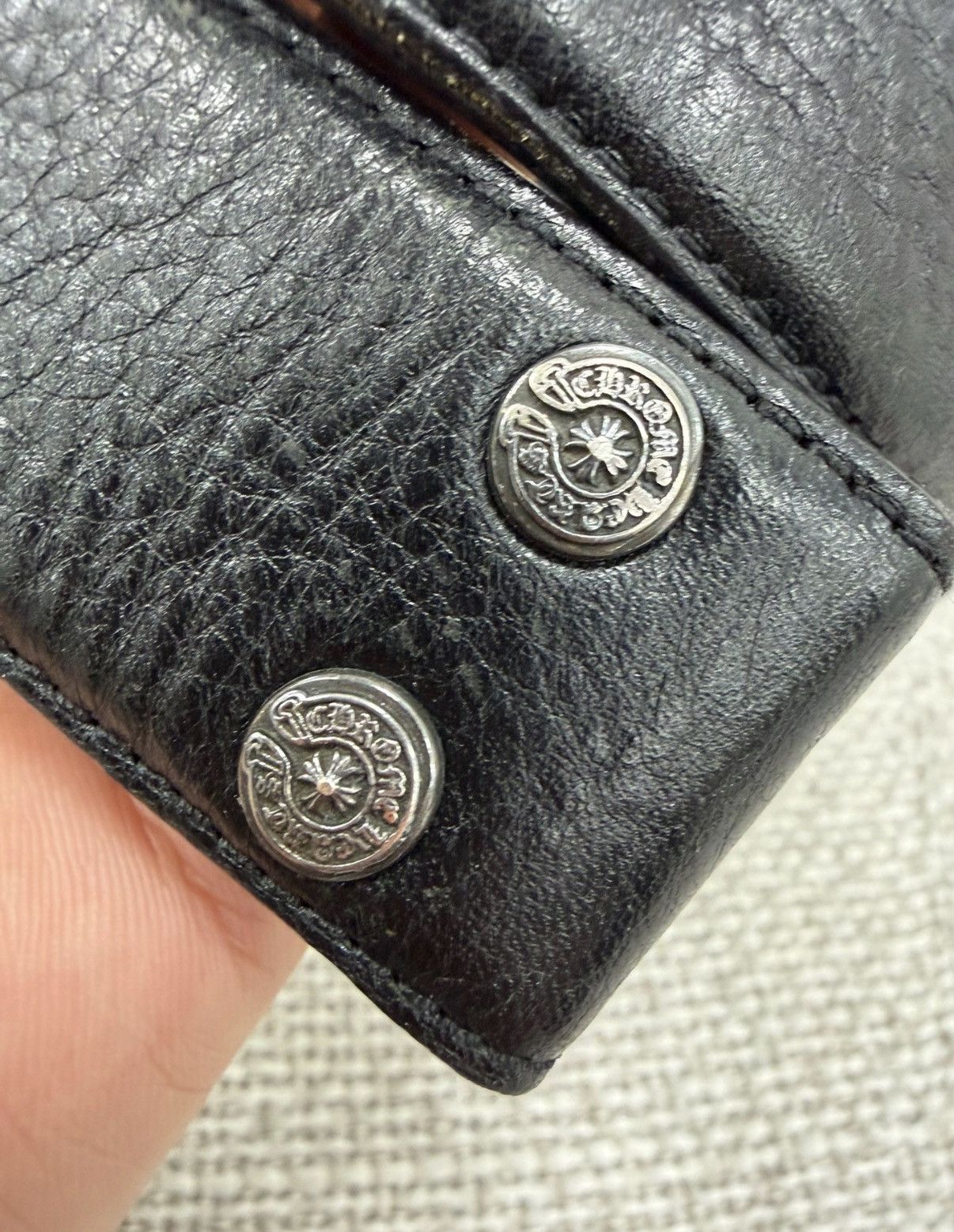 Chrome Hearts Size 30 Chrome Hearts Plain Black Leather Belt Size ONE SIZE - 2 Thumbnail