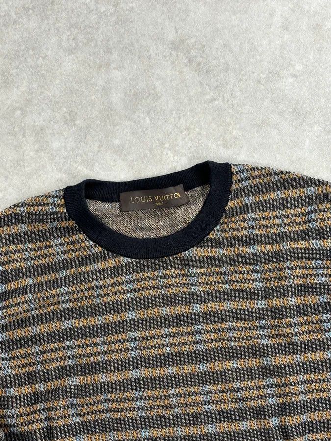 Louis Vuitton Louis Vuitton Checkered Striped Classy Sweater Size US M / EU 48-50 / 2 - 4 Thumbnail
