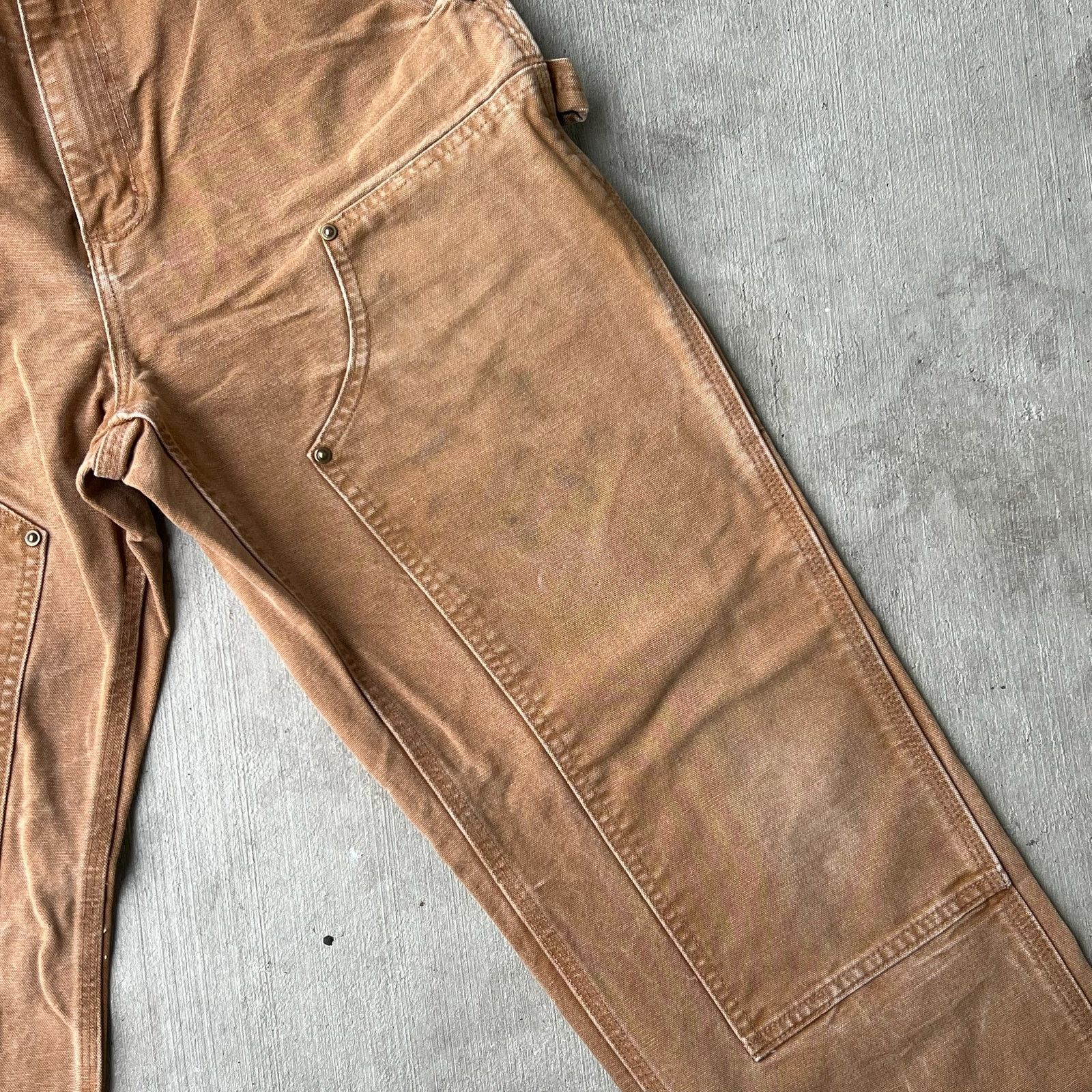 Carhartt × Vintage Carhartt brown double knee work wear carpenter pants Size US 29 - 9 Thumbnail