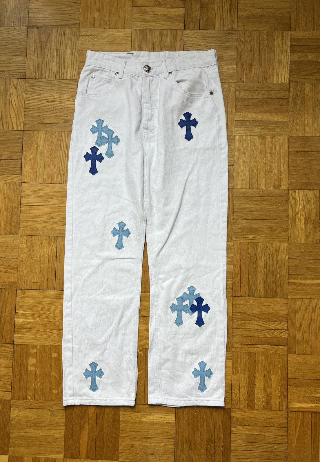Levi's Pants Levi’s 550 Crosses Y2K White Unisex Size US 32 / EU 48 - 2 Thumbnail