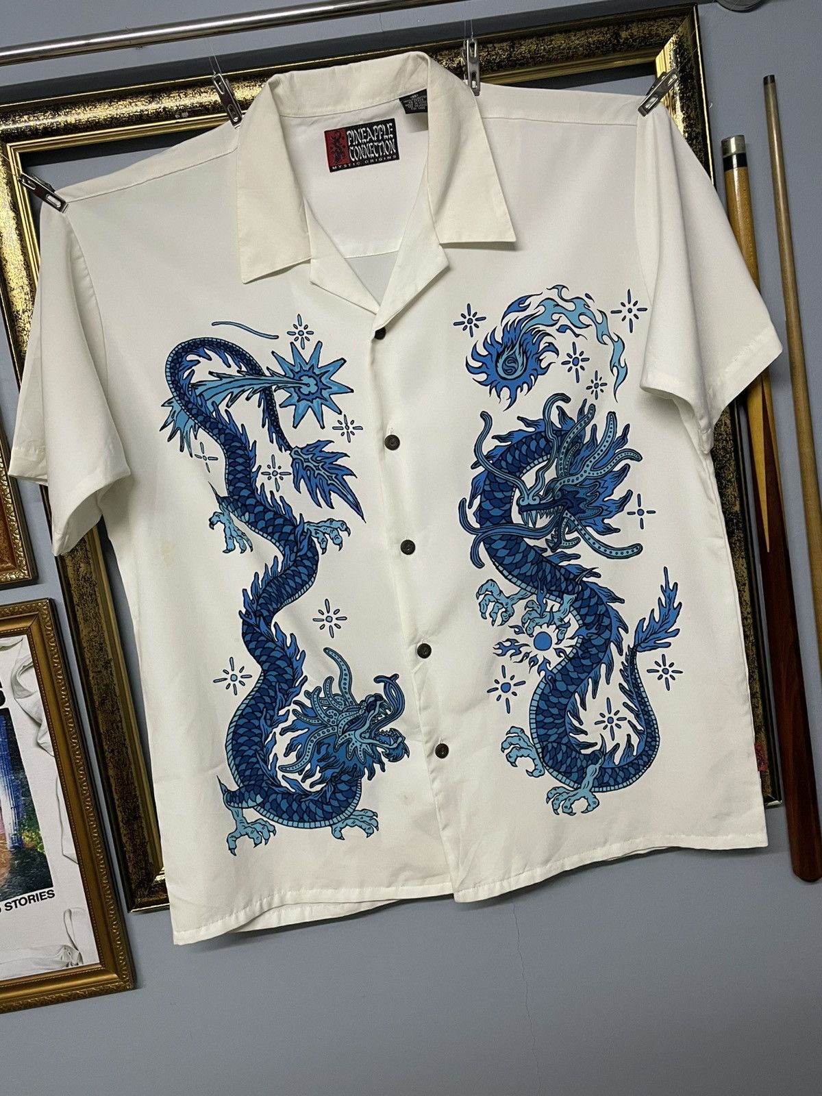 Designer × Japanese Brand × Vintage Vintage 1990s Japan PineApple Connection Mystic Skull Shirt Size US L / EU 52-54 / 3 - 2 Thumbnail