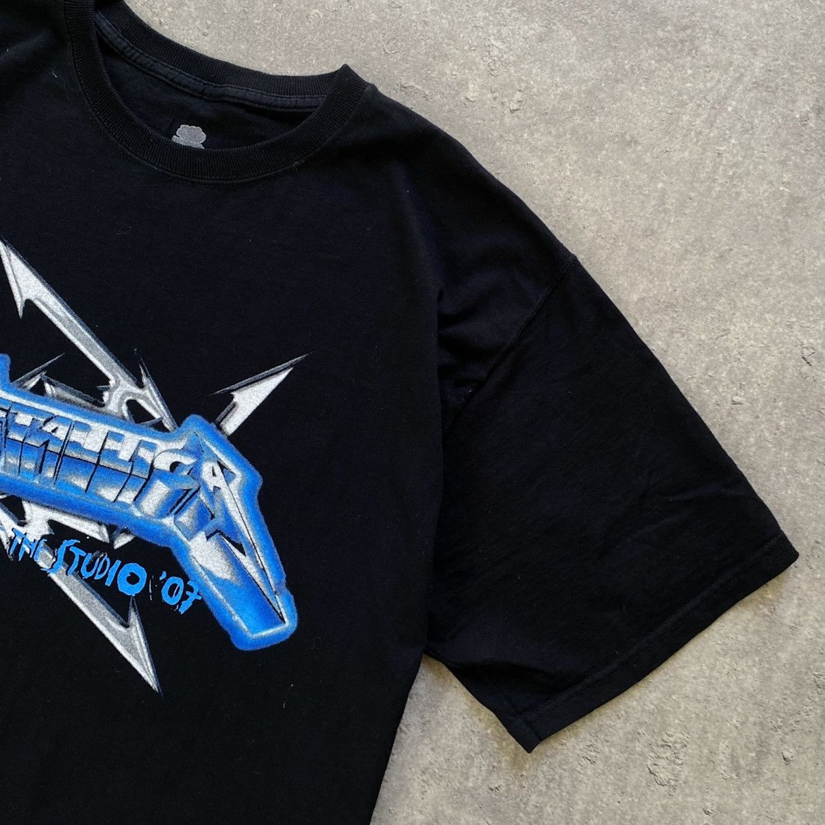 Metallica Metallica Sick of the Studio 2007 Vintage Tour Merch T-Shirt Size US XL / EU 56 / 4 - 3 Thumbnail