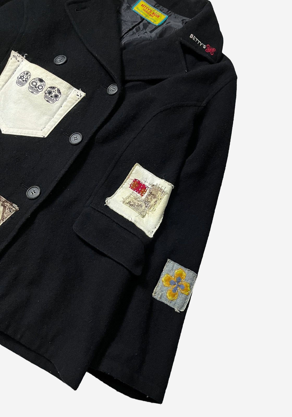 Japanese Brand Custom Made Extra Pocket Betty’s blue Double Breasted Jacket Size US M / EU 48-50 / 2 - 3 Thumbnail