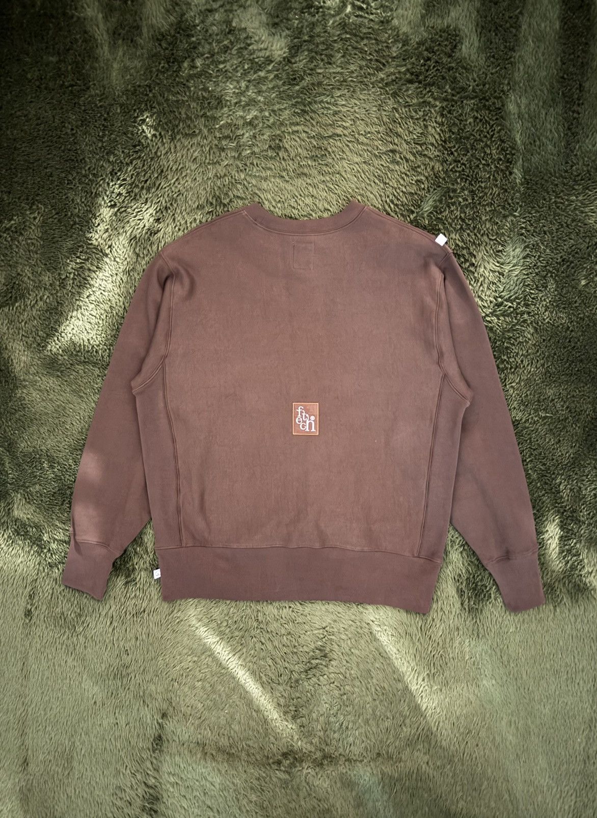 Japanese Brand [M] Fetch Sunday Embroidered Logo Sweatshirt Brown Size US M / EU 48-50 / 2 - 8 Thumbnail