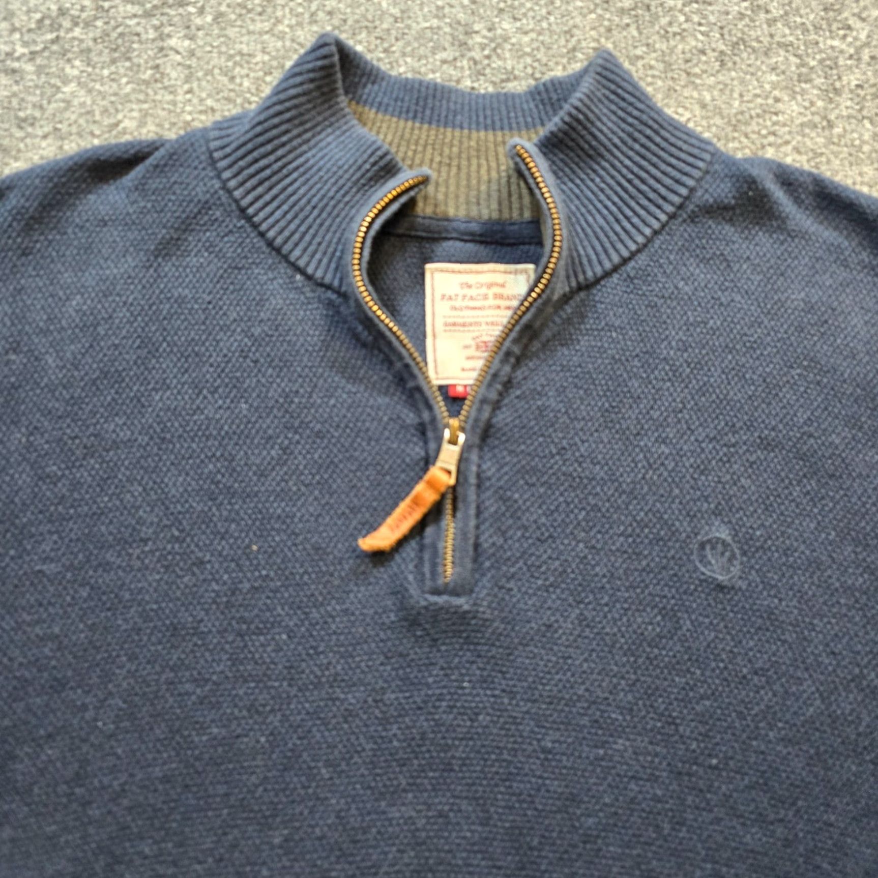 FatFace Fat Face Sweater Men Size Medium Blue 1/4 Zip Cashmere Blend Knit Casual Career Size US M / EU 48-50 / 2 - 2 Thumbnail