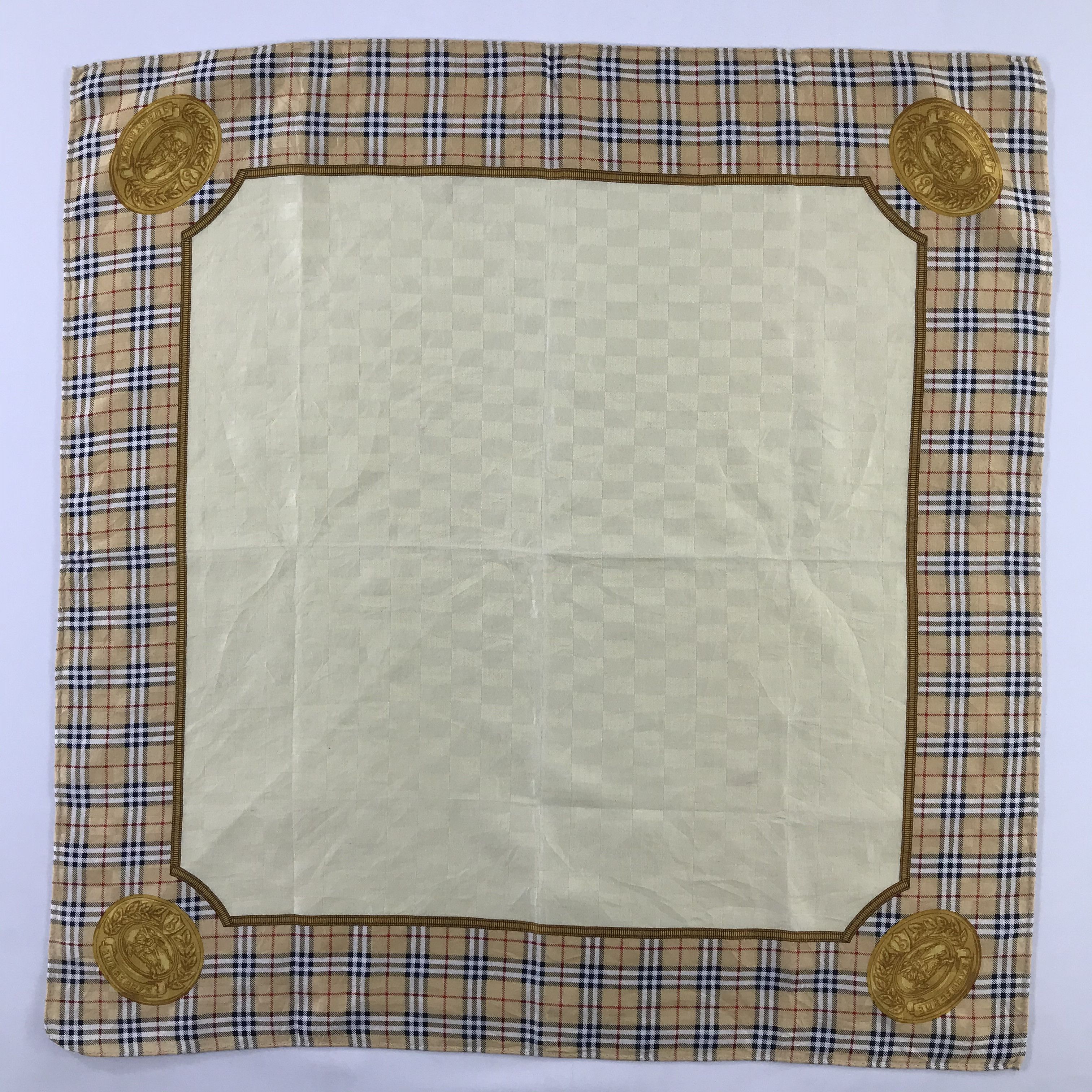 Burberry × Vintage Burberry Bandana / Handkerchief / Neckerchief - S1153 Size ONE SIZE - 1 Thumbnail