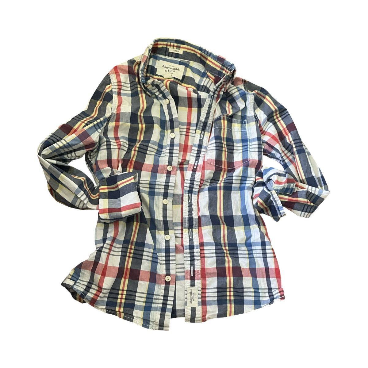 Abercrombie & Fitch Abercrombie & Fitch Blue and Red Button Down Shirt Size US S / EU 44-46 / 1 - 1 Thumbnail