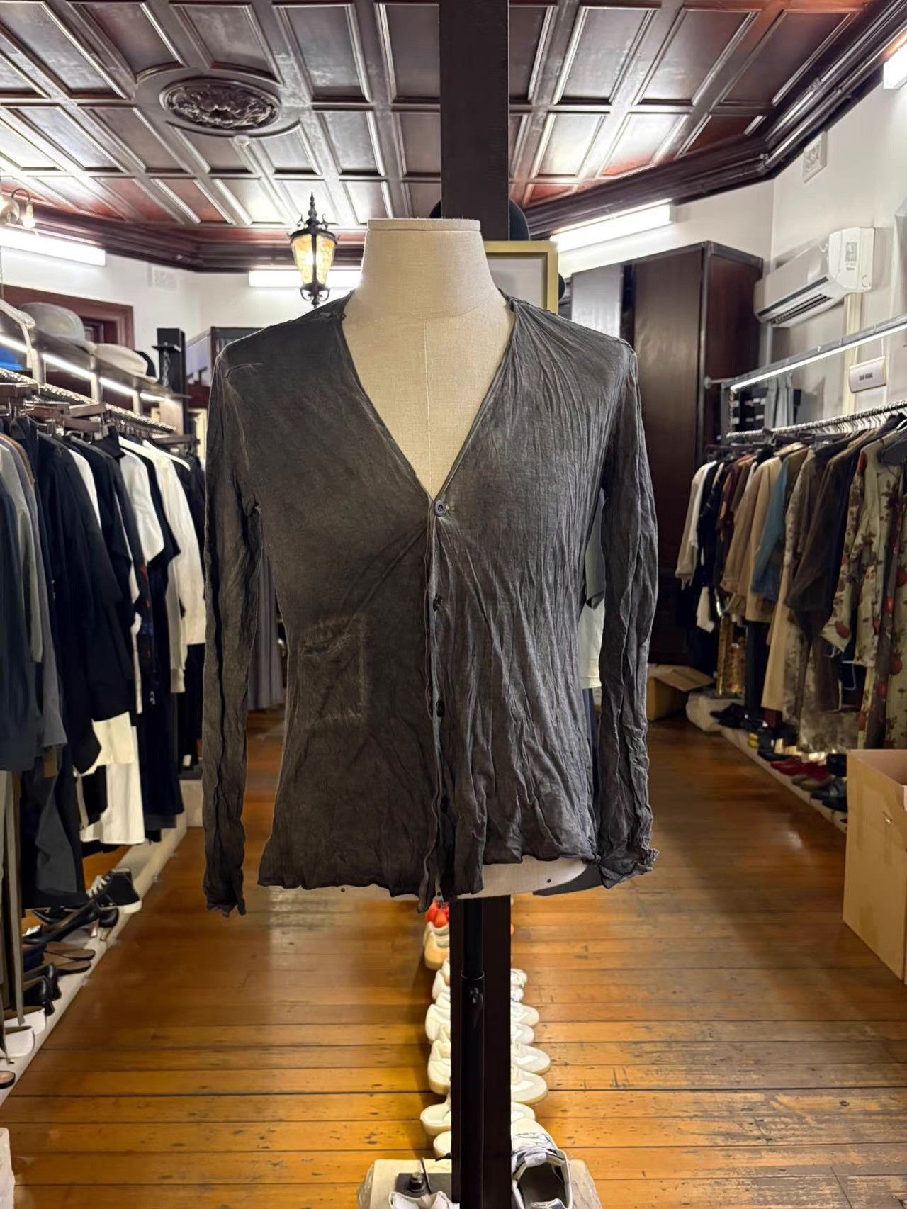 Lost & Found Ria Dunn LOST&FOUND 2012 Black Cold‑Dye Cardigan Ｑ25 Size US M / EU 48-50 / 2 - 1 Thumbnail
