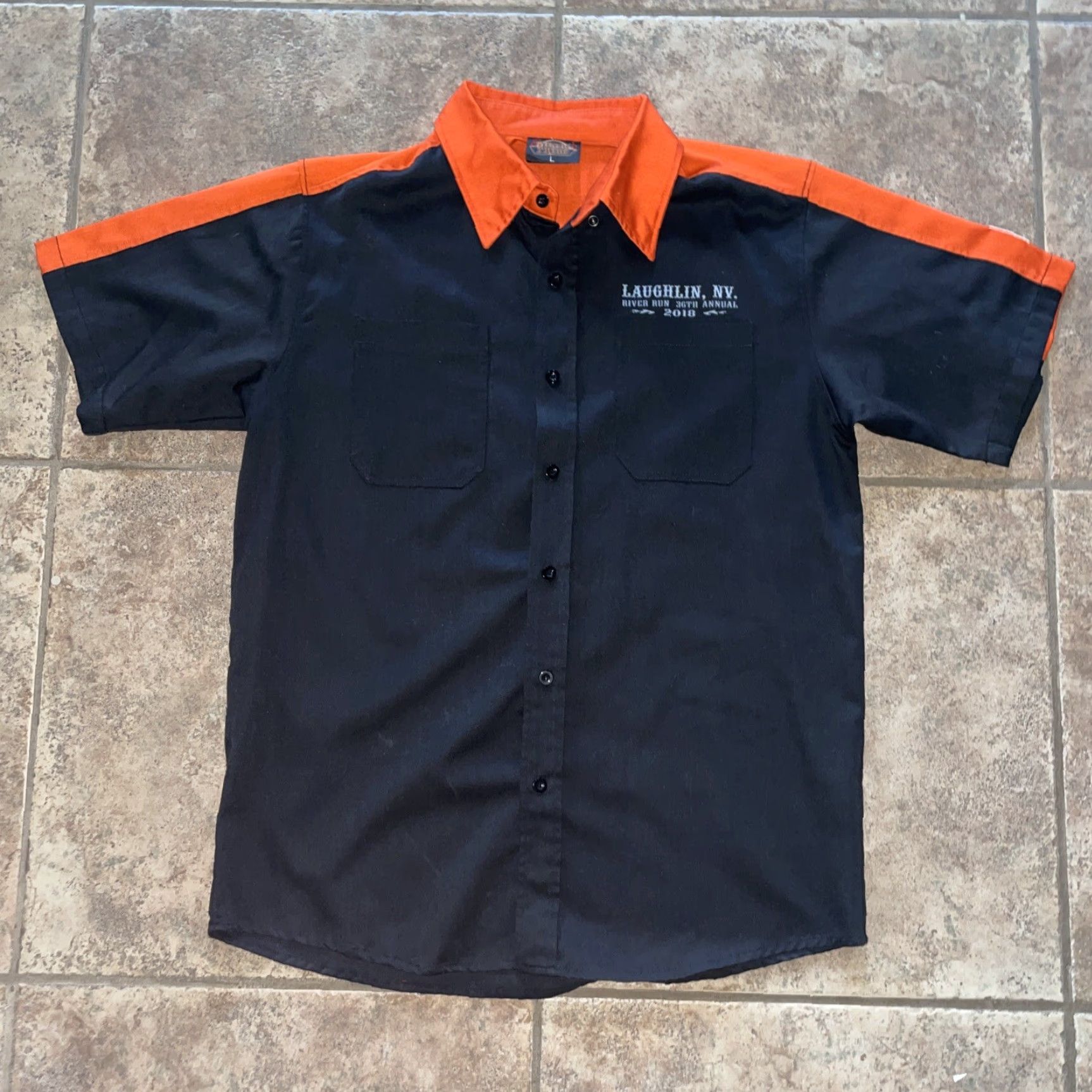Vintage Bikers Pride Laughlin 36th Annual River Run Shirt Mens Size L Black T-Shirt Mens Size US L / EU 52-54 / 3 - 2 Thumbnail