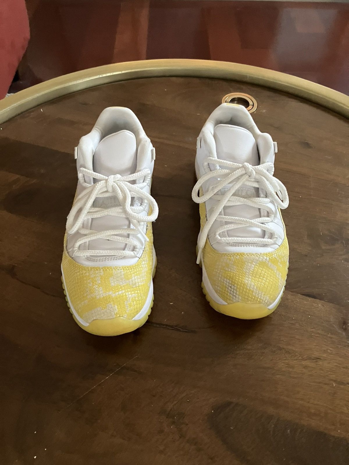 Jordan Brand Nike Air Jordan 11 Retro Low 2022 Yellow Snakeskin Wom 9.5 Size US 9.5 / IT 39.5 - 1 Thumbnail