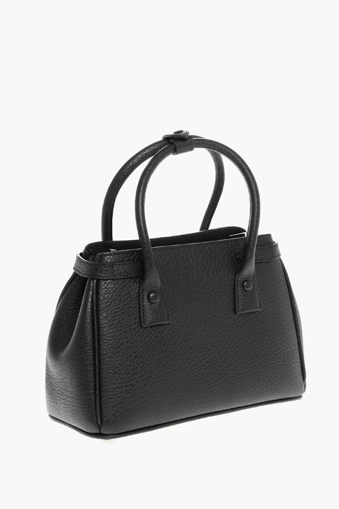 Maison Margiela og1mm0326 Size: OS / Hammered Leather Bag in Black Size ONE SIZE - 2 Thumbnail