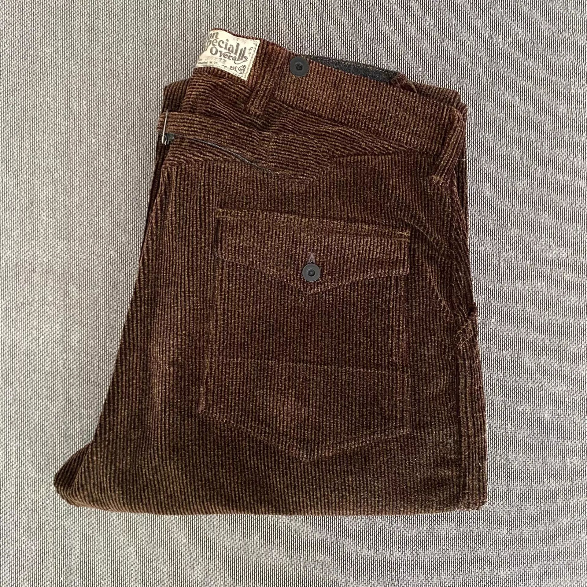 Freewheelers Freewheelers Bootleggers Yellowstone Brown HW Cord Pants 36 Size US 36 / EU 52 - 1 Thumbnail