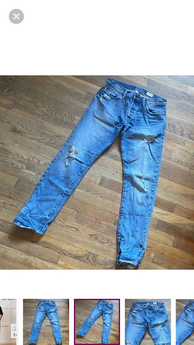 Todd Snyder Todd Snyder Slim Selvedge Japanese Jean in Destroyed Wash Size US 30 / EU 46 - 3 Thumbnail