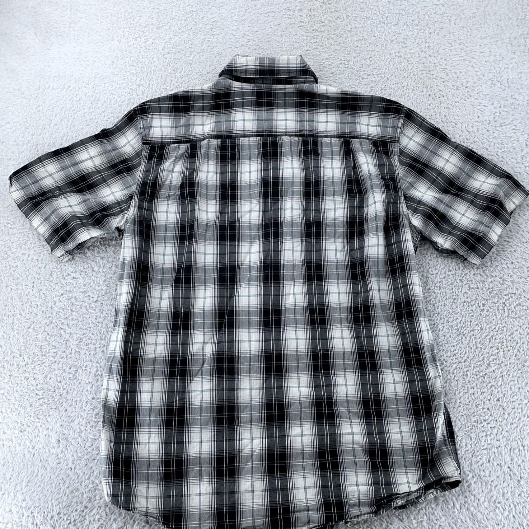 Carhartt Carhartt Mens Medium Black Plaid Relaxed Fit Short Sleeve Button Down Shirt Size US M / EU 48-50 / 2 - 4 Thumbnail