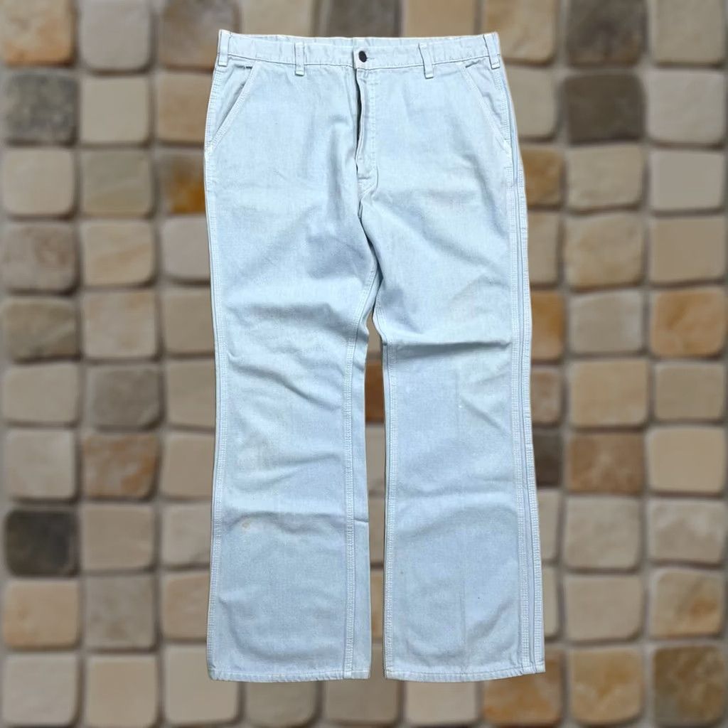 Levi's VINTAGE Levi's San Francisco Blue Denim Pants Airplane Label Mens 36x30 flare Size US 36 / EU 52 - 1 Thumbnail