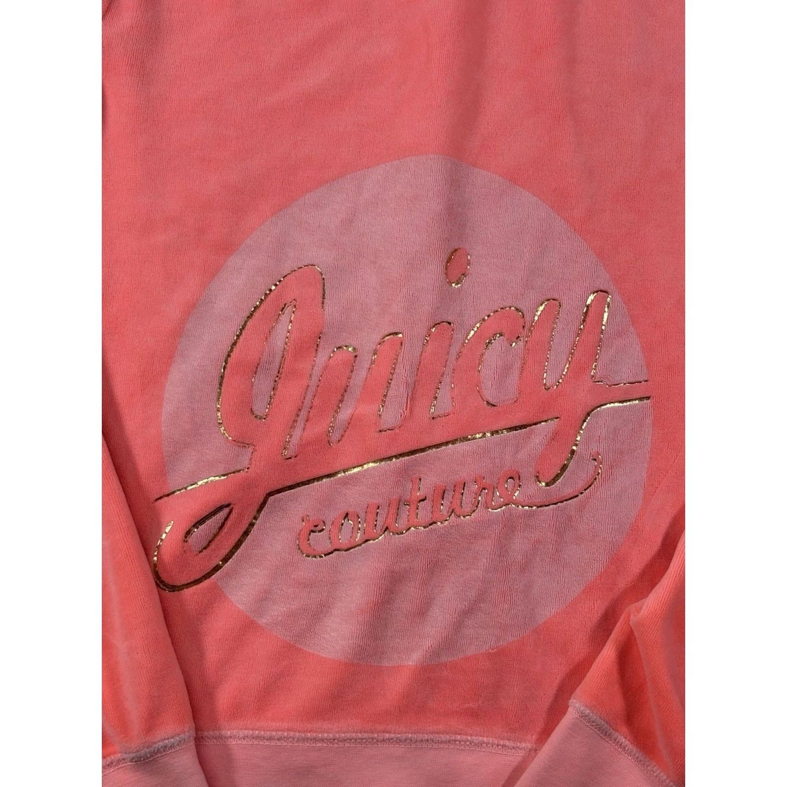 Juicy Couture VINTAGE Juicy Couture Tracksuit Jacket Velvet Velour Pink USA Made • Size XL Womens Velour Pink Tracksuit Jacket XXX Size XL / US 12-14 / IT 48-50 - 3 Thumbnail