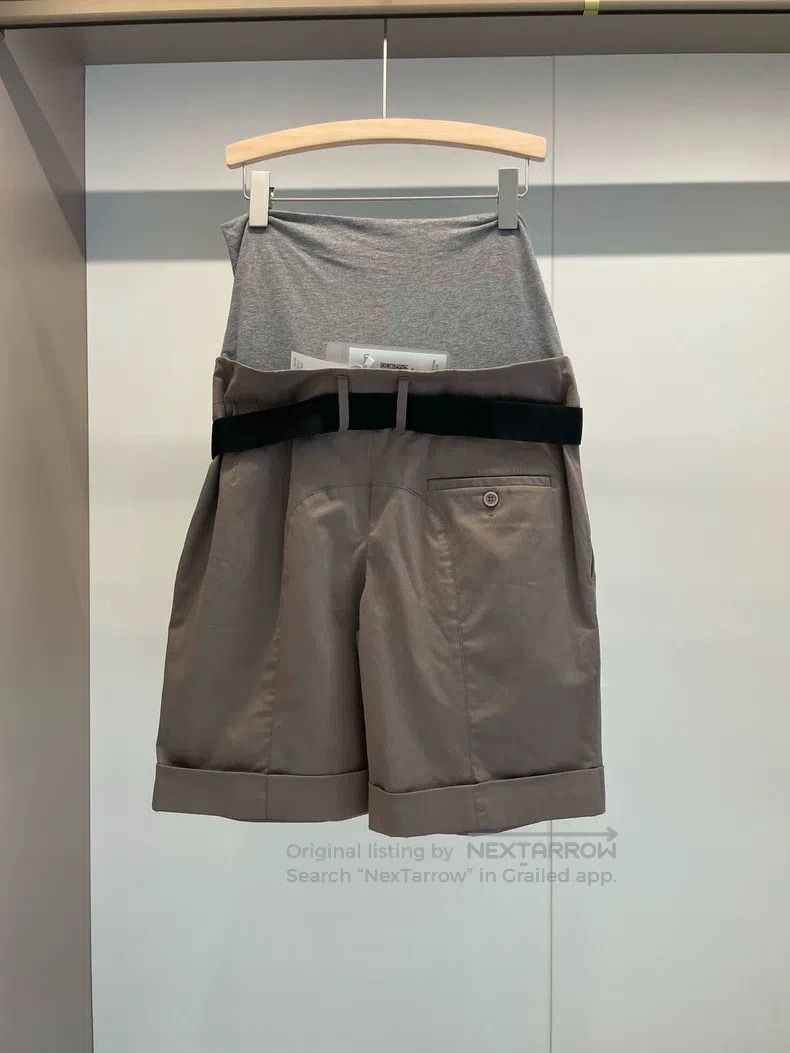 Brunello Cucinelli Brunello Cucinelli Grey and Khaki Cotton Casual Shorts Size 28" / US 6 / IT 42 - 2 Thumbnail