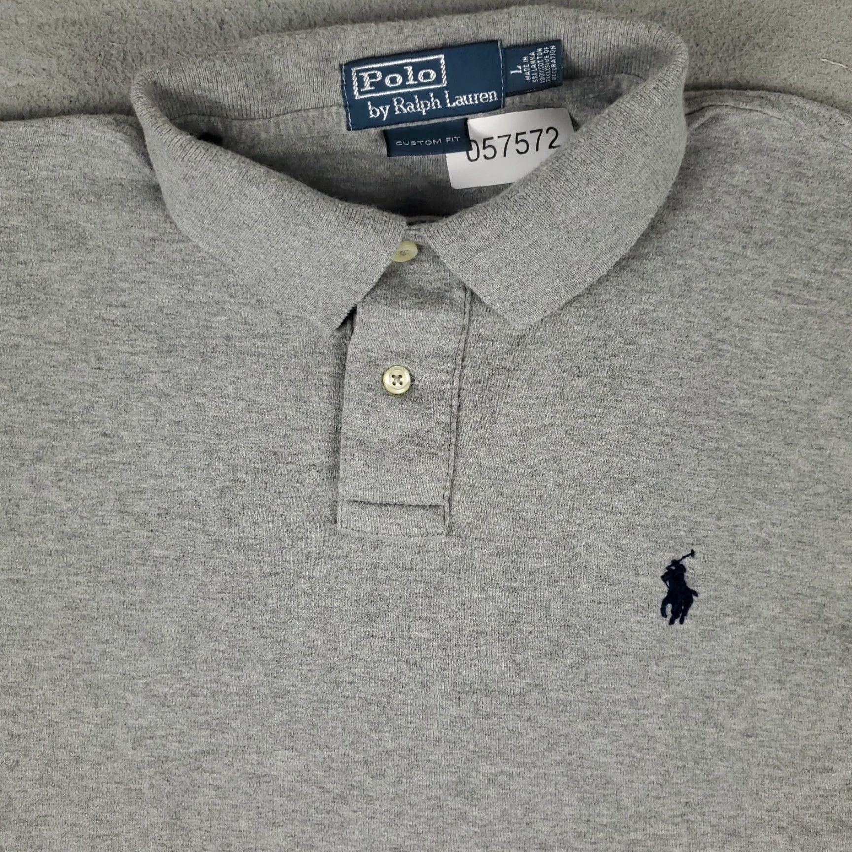 Ralph Lauren Ralph Lauren Polo Shirt Mens Large Gray Casual Short Sleeve Modern Preppy Size US L / EU 52-54 / 3 - 2 Thumbnail