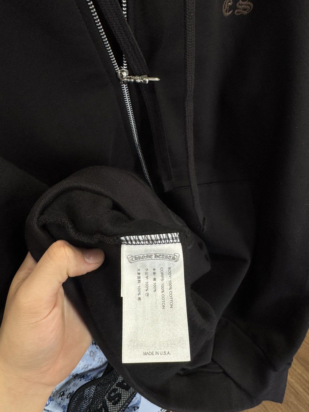 Chrome Hearts Chrome Hearts Vertical Logo Zip Up Size US L / EU 52-54 / 3 - 6 Thumbnail