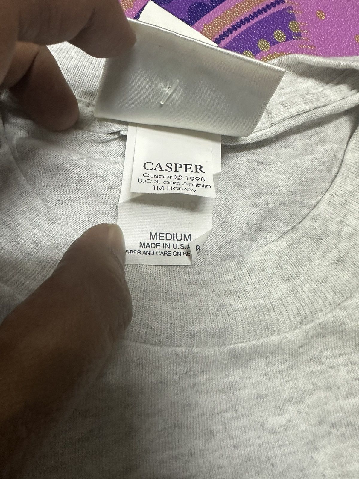 Vintage Vtg 90s Casper Universal Studio movie tee Size US M / EU 48-50 / 2 - 4 Thumbnail