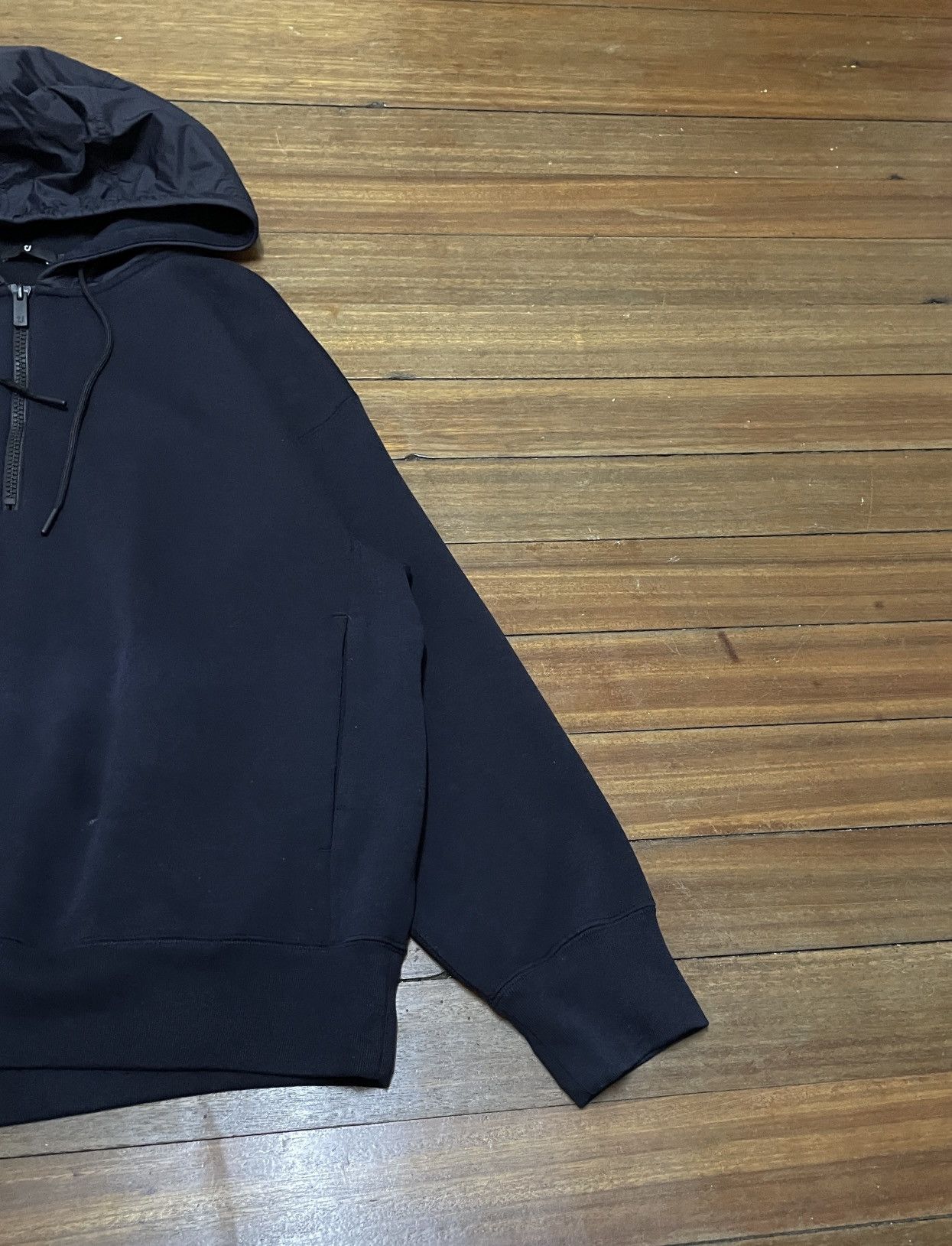Designer × Jil Sander Rare Jil Sander Uniqlo Half Zipper Sun Faded Hoodie 2000s Size US L / EU 52-54 / 3 - 6 Thumbnail
