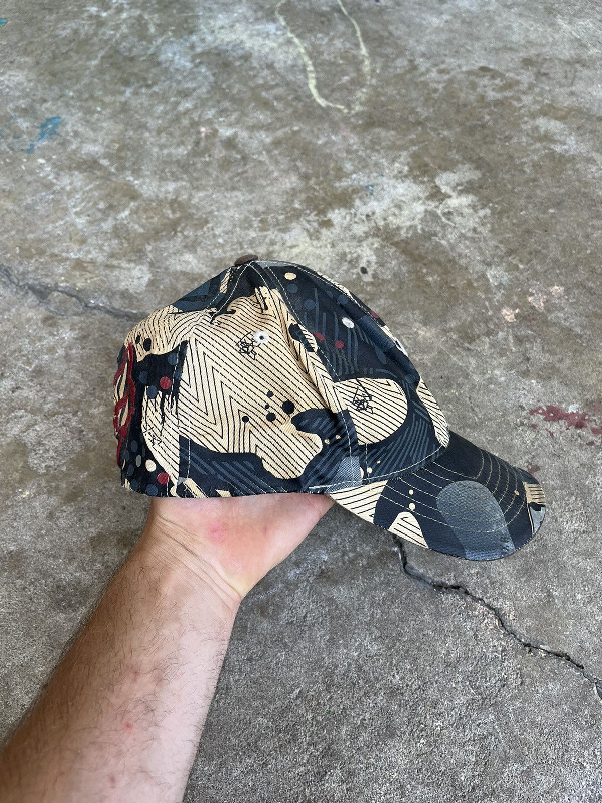 Affliction × Fox Racing × Southpole Crazy Y2K Grunge Embroidered Fox Fitted Cap Size ONE SIZE - 5 Thumbnail