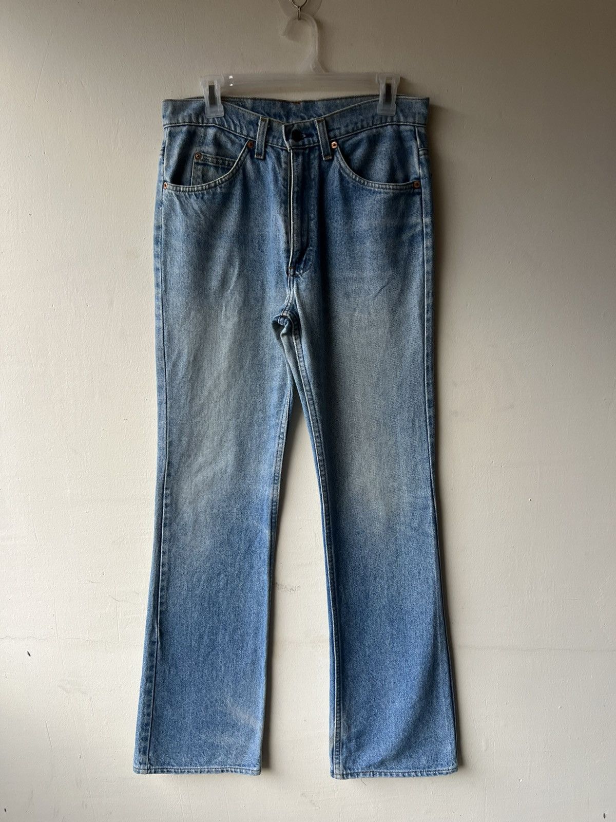 Levi's VTG 80s Levi’s 517 Orange Tag Aging Mud Denim Flare Jeans Size US 31 - 2 Thumbnail