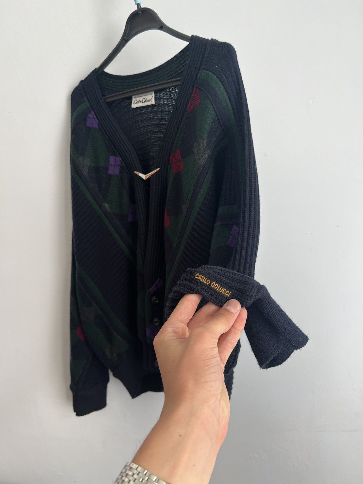 Carlo Colucci Rare CARLO COLUCCI vintage Cardigan Sweater Size US L / EU 52-54 / 3 - 2 Thumbnail