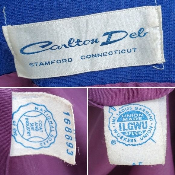 Union LA × Vintage Vintage 50s 60s Jackie O Kennedy Cobalt Blue Double Breasted Size M / US 6-8 / IT 42-44 - 5 Thumbnail
