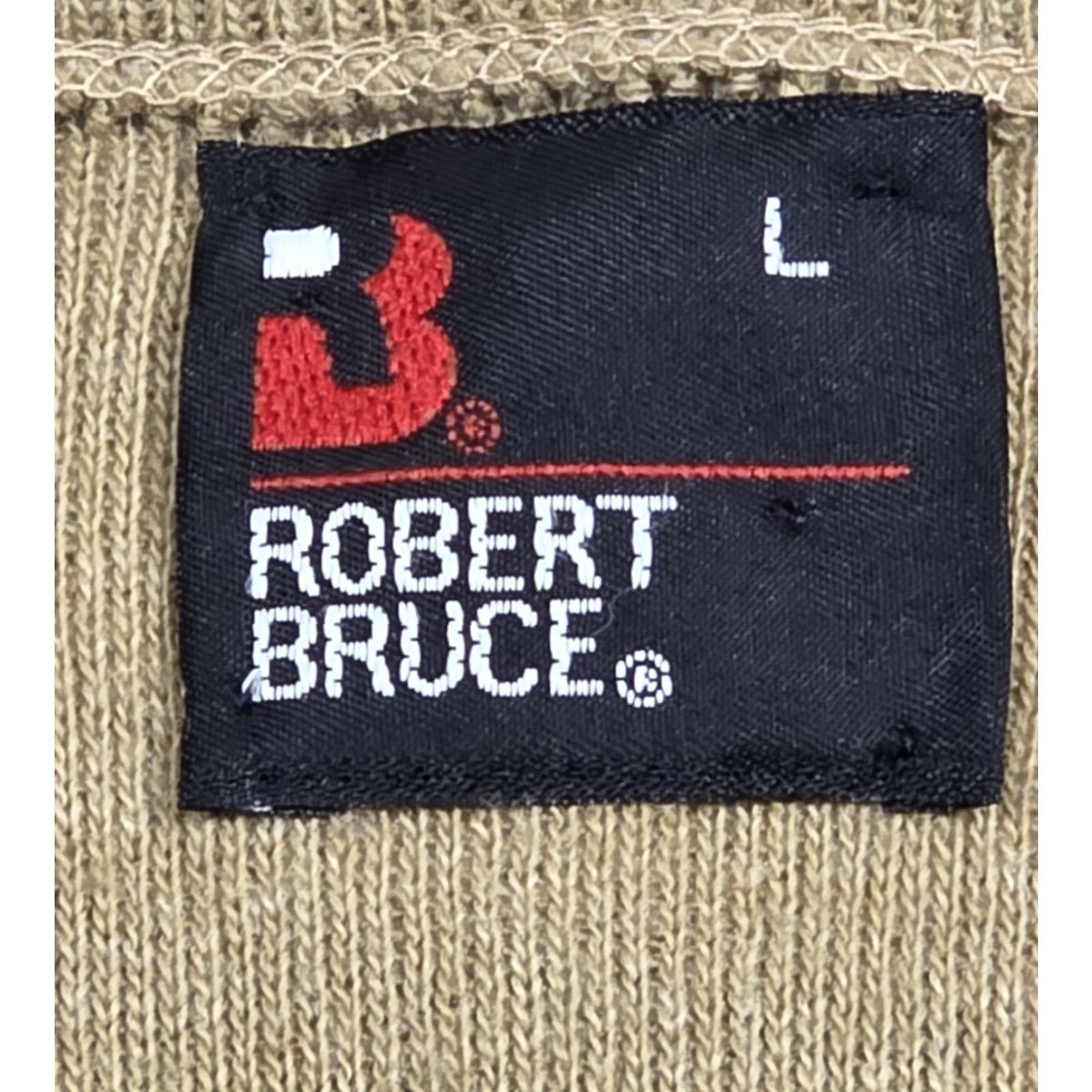 Vintage VINTAGE Robert Bruce Sweater Mens L Beige Orlon Acrylic V-Neck Union Made in USA Size US L / EU 52-54 / 3 - 7 Thumbnail