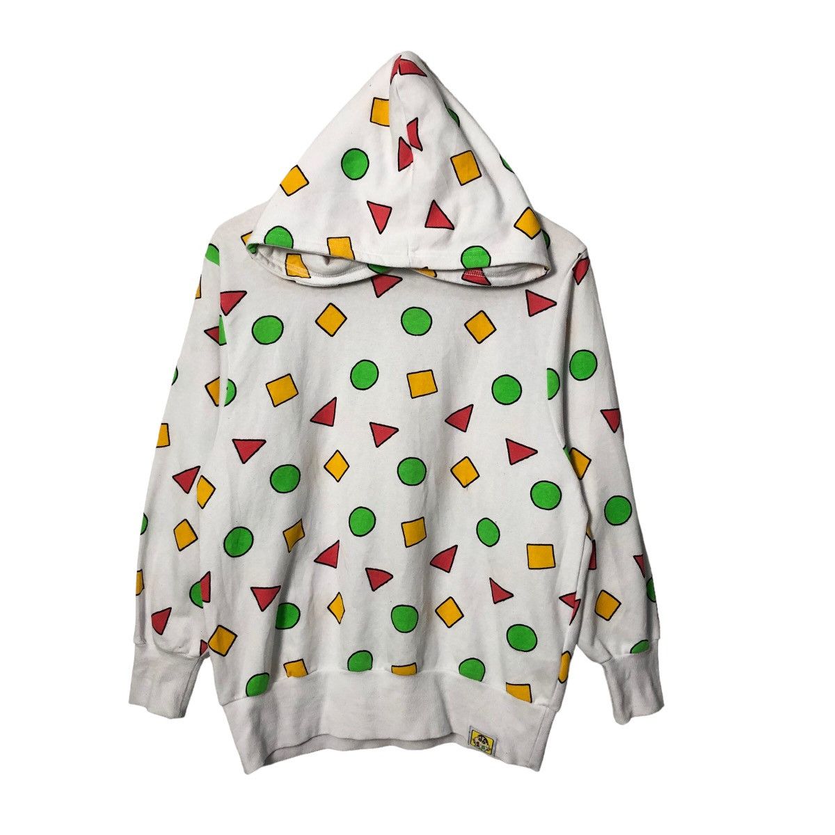 image of Cartoon Network x Print All Over Me Vintage Crayon Shin Chan Fullprint Hoodie Sweatshirt in White (