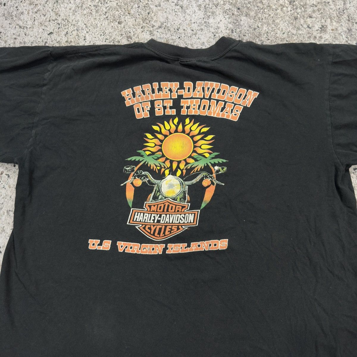 Harley Davidson Thrashed Faded Distressed Harley Chrome Shirt ERD Grunge Size US L / EU 52-54 / 3 - 10 Thumbnail